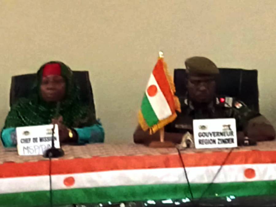 Ouverture ce jour 23/08/2023 des travaux de la troisième réunion annuelle des Gestionnaires des Données Sanitaires du Niger par le Gouverneur de la région de Zinder dans la salle de réunion du Conseil Régional.